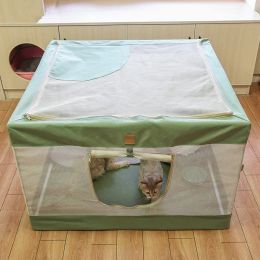 Mats Cat Tent Closed Cat Delivery Room Foldable Cats Delivery Room Breathable Recuperation Cats Bed Tent Dog Bed Outdoor Pet Products