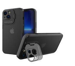 Kickstand Case with Camera Bracket Protection Translucent Matte Cases for iPhone 13 12 11 Pro Max Mini XR XS Max X 8 7 6 Plus Sams6930032