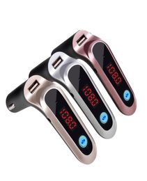 High Quality Bluetooth Car Kit Hands FM Transmitter Radio MP3 Player USB Charger and AUX Car Accesorios 1249540700