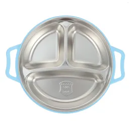 Dinnerware Sets Dinner Plate Metal Container With Lid Children Sandwich Kid Kids Stainless Steel Divided Toddler