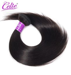 Celie Hair Raw Hair Weave Bundles Natural Black Colour Human Weave Extension Straight Bundles Can Be Dyed6236192
