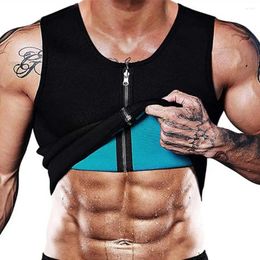 Men's Tank Tops Men Protective Vest Muscle Defining O-neck Sleeveless Zipper Placket Fitness With Nanometer Tech For