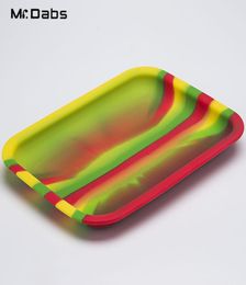 Silicone Tray 200mm150mm20mm Smoking Accessories Mixed Color Jar Container Dish Wax Dab Food Grade Silicone Pallet at Mrdabs5215054