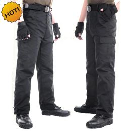 Pants High Quality 2022 Commando Male Loose Tactical Combat Trousers Black Pants Overalls Warfare Security Camouflage Cargo Pants