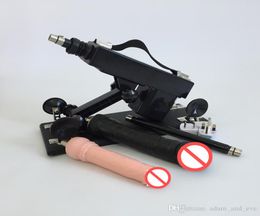 Automatic Make Love Sex Machines Gun with Big Dildo Adjustable Speed Sex Machines 6cm Retractable Masturbation Machine8951861