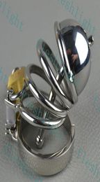 New: 2013 stainless steel cage/prevent masturbation device/Men's sex toy/Urethral plug-in device6396486