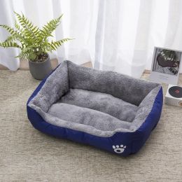 Mats Pet Large Dog Bed Warm House Candycolored Square Nest Pet Kennel For Small Medium Large Dogs Cat Puppy Plus Size Dog Baskets