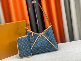 M56855 M46203 Синяя ковбойская сумка CarryAll, дизайнерская сумка люксового бренда, сумка через плечо, сумка через плечо, кошелек, кошелек