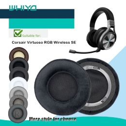 Accessories Whiyo Replacement EarPads for Corsair Virtuoso RGB Wireless SE Headphones Cushion Sleeve Velvet Ear pads Cups Earmuffes