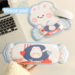 Pads Kawaii Mouse Pad Keyboard Pad Set Cute Hand Support Wrist Rest Mousepad 3d Gaming Computer Office Mice Mat Pads