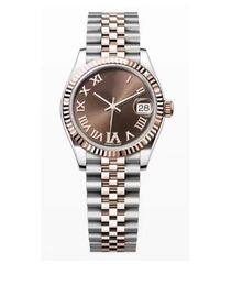 2024 neueste hochwertige Uhren 316L 31 mm Miyota 2813 Automatik Damenuhr Saphir rosa Zifferblatt Edelstahlarmband Damen Sportarmbanduhren