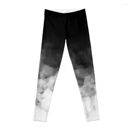 Active Pants Ombre White And Black Minimal Leggings Tight Fitting Woman Push Up Legging Fitness Set Gym Womens