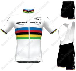 World 2021 Quick Step Cycling Clothing Julian Alaphilippe Cycling Jersey Set Road Bike Suit Bib Shorts Maillot Cyclisme1394896