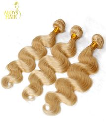 Bleach Blonde Brazilian Hair Body Wave Colour 613 Remy Human Hair Weave Bundles Brazilian Virgin Hair Extensions Machine Weft 34 5683679