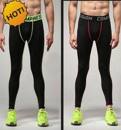 Autumn Winter Pants Men Base Layer Skinny Bodybuilding Legging Tight Black Sweat Quickdrying PRO Stretch Tight Trousers5197646