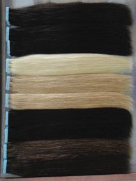 whole Tape in human hair extensions skin weft colors blonde remy hair 16 to 24 inch 20pcsbag40g50g60g 5960119