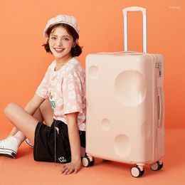 Suitcases Cheese Style Small Fresh Trolley Travel Password Box For Women And Men Internet Celebrity Leather