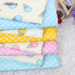Fabric TIANXINYUE Ice cream fabric 95% Cotton Fabric quilting Baby Cloth Kids bedding patchwork tissue Textile Sewing fabric
