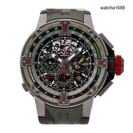 Diamond Watch Designer Wristwatch RM Wrist Watch RM60-01 RM60-01 Flyback Automatic 50mm Titanium Mens Strap Watch RM60-01