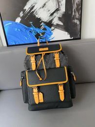 2024 verbesserte Version Flip-Kordelzug-Rucksack, Unisex, Bergsteigertasche, Reisetasche, klassisch und vielseitig, Counter-High-End-Tasche, Designer-Tasche, Seesack 44 cm