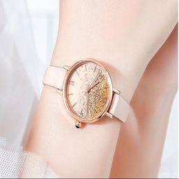 Clean and Cured 2021 Starry Sky Miboni Quartz Watch Female Amethyst Purple Smart Students Watches Beautiful Womens Wristwatches250f