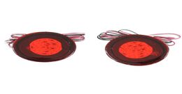 2PCS Red Lens LED Bulbs Car Styling Warning Rear Bumper Reflector Brake Light Stop Fog Lamp For Nissan Qashqai2165323