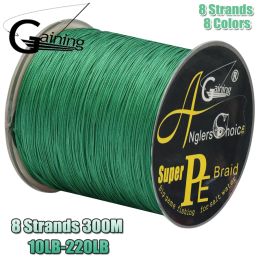 Lines 8 Strands Braid Line 300M 327Yds 10220LB 0.081.2mm PE Multifilament Multi Colour Super Strong Japan PE Wire Carp Fishing