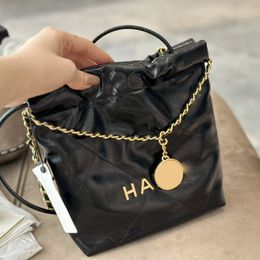 Womens Classic Diamond Lattice Mini 22 Shoping Bags leather Round Strap GHW/SHW Crossbody Shoulder Handbags Luxury Designer Outdoor Coin Phone Holder Purse 20CM