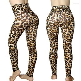 Women's Leggings Push Up Elegant Leopard Print Leggins Pants Sports Punk Seamless High Waist Sexy Ladies Gym Women