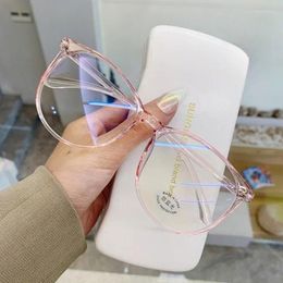 Sunglasses Transparent Computer Glasses Frame Women Men Anti Blue Light Round Eyewear Blocking Optical Spectacle Eyeglasses