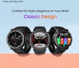 Other Watches Blackview new intelligent W50 waterproof intelligent new version mens health and fitness tracking Bluetooth calling Q240301