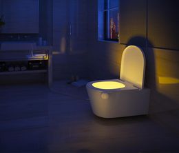 LED Motion Sensor Toilet Night Light 7 Colours Changeable Human Body Induction Night Lamp Bathroom Waterproof Nightstool Lamp6641216