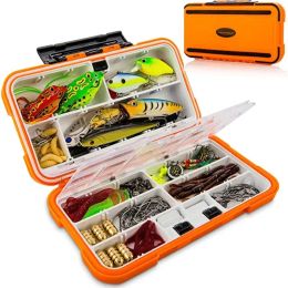 Boxes Waterproof Fishing Tackle Box Bait Lure Hook Boxes Multifunctional Storage Organiser Equipment Carp Fly Fishing Lures Container