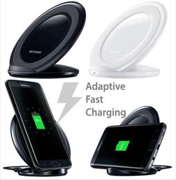 1PCS Vertical real fast wireless charging pad QI wireless quick charger with fan for samsung galaxy s6 edge pluss7s8note8iphon5557951