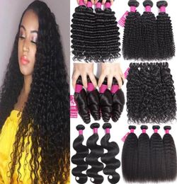 9A 830 Inch Bundles Brazilian Human Hair Bundles Deep Wave Curly Loose Water Wave Body Straight 100 Unprocessed Virgin Human Hai6808733