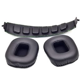 Accessories New Replacement Ear Pads Earmuffs Earpads With Headband Pad for Razer Tiamat 7.1 / Tiamat 2.2 Headset