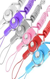 Detachable Cell Phone Strap Neck Lanyard Braided Nylon Hang Rope for Mobile Phone Badge Camera Mp3 USB ID Cards Mixed Color suppor3949417