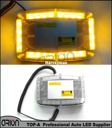 Car 12V 24 LED Amber Emergency Flashing Truck LED Top Roof Bar Strobe Light Warning Strobe Light 9495489