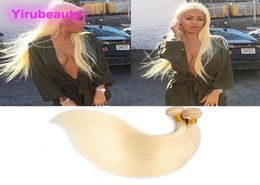 Malaysian Human Hair 2 Bundles 613 Blonde Straight Two Pieces Hair Products Virgin Hair 613 Colour 1030inch Wefts7333749