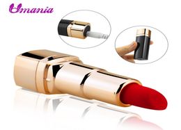 Usb Mini Discreet Lipstick Vibrator Clitoris Stimulator Electric Vibrating Jump Egg Waterproof Bullet Massage Sex Toy For Women Y12152470
