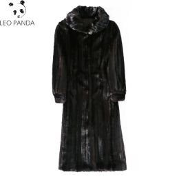 Fur Superior quality Real Mink Fur Coat Winter Women China Full Sleeve Thick Warm Long Genuine Natural Fur Coats Plus size 5xl