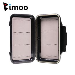 Boxes Bimoo 1pc 19.7*11.2cm Porket Streamer Fly Box Waterproof Sturdy Engineer Fishing Box Case with Waterproof Silicone Linear inside