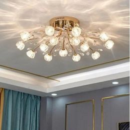 Ceiling Lights 2024 Modern Crystal Light Luxury Living Room For Exhibition Hall Bedroom Lamp Winfordo Lighting