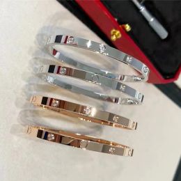 2024 Designer bracelets Classic bracelets designer Jewellery fashion stainless steel Silver Rose Gold Women Men Bracelet 4MM Wide 6th Generation gold bracelet Best q