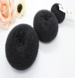 Hair Bun Ring Donut Shaper Hair Styler Hair Styling Tool Donut Magic Sponge Bun Ring Maker Former er Black 20pcslot2178393