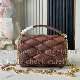 10A Mirror Quality Designer 23cm Go 14 Bags Luxurys Small Handbags Womens Lambskin Quilted Flap Bag Genuine Leather Black Purse Crossbody Shoulder Chain Box Bag
