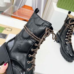 Designers de alta qualidade Nylon ApresGabardine Botas femininas de pele triangular