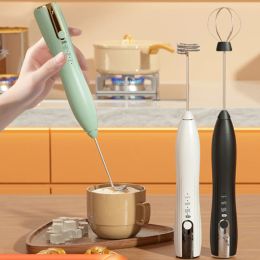 Tools Portable Rechargeable Electric Milk Frother Foam Maker Handheld Foamer High Speeds Whisk Cappuccino Mixer Coffee Wand whisk