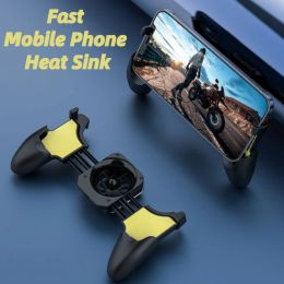 Coolers Mobile Phone Cooler Handle Phone Radiator Gamepad Controller Cooling Fan Holder Stand untuk Handle Mobile Phone untuk PUBG Game