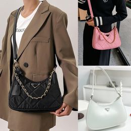 designer Re Edition PP Nylon Chain leather 2005 2000 Designer Moon Bag Luxury Shoulder Bags Women's Fashion Hobo Cross Body Purse Sales Lady Wallet Canvas Best Gift